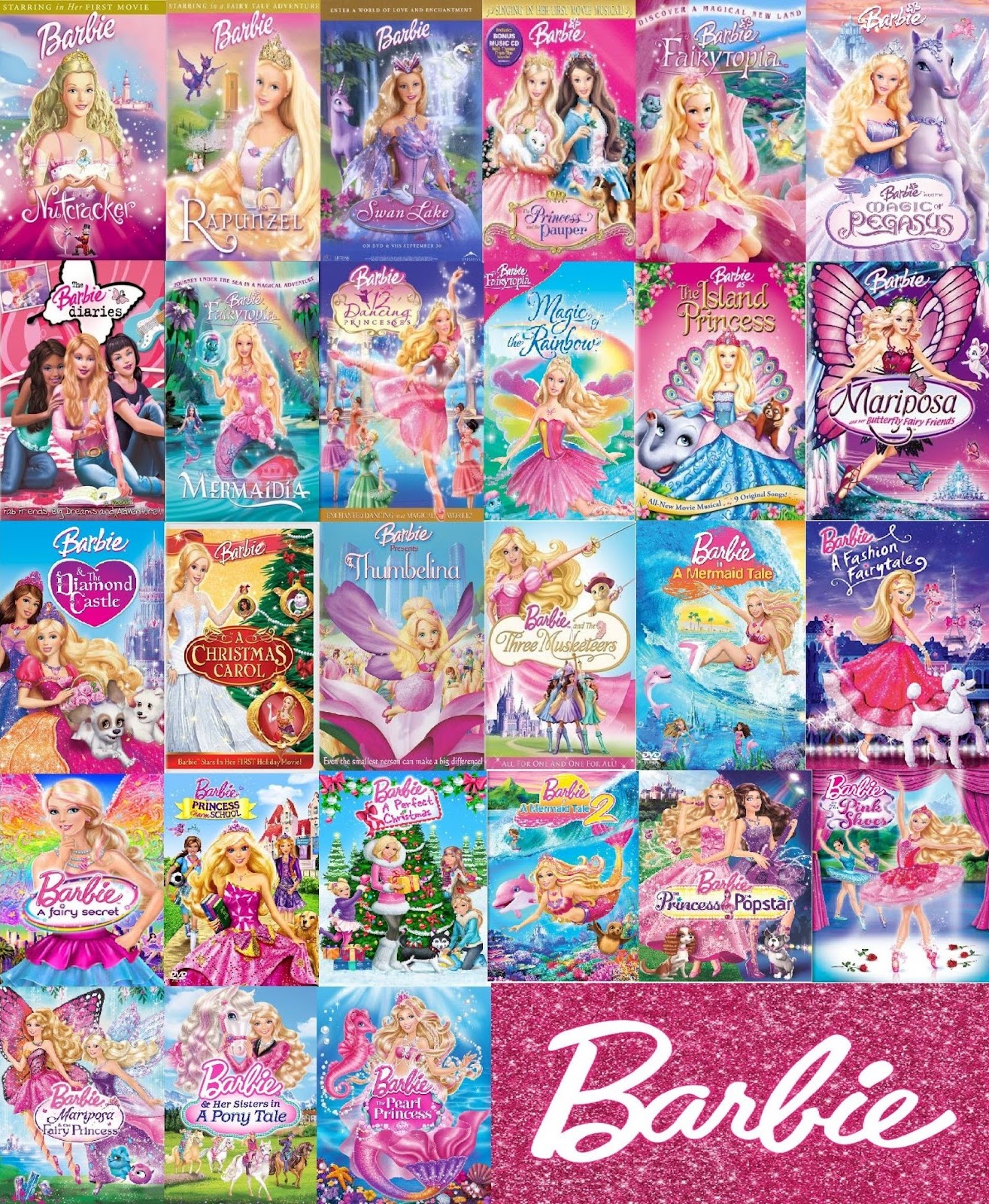 All Barbie movie posters